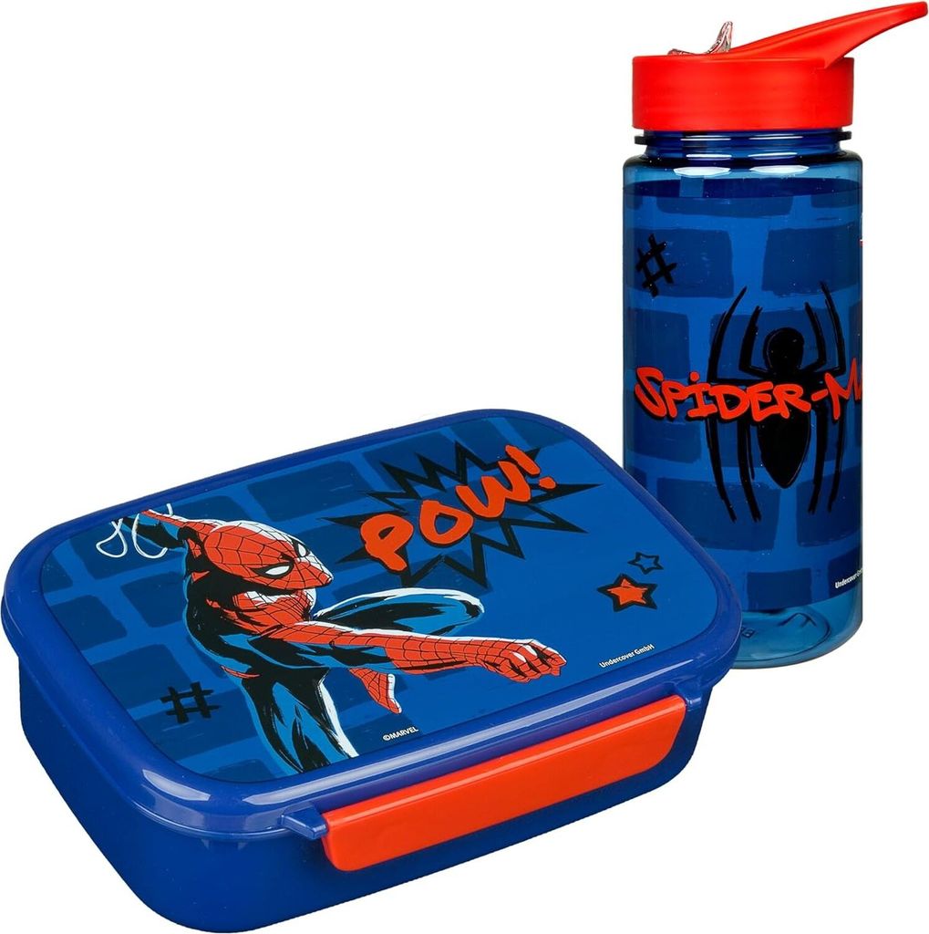 Scooli Set Brotdose und Trinkflasche Spider Man Produktbild 