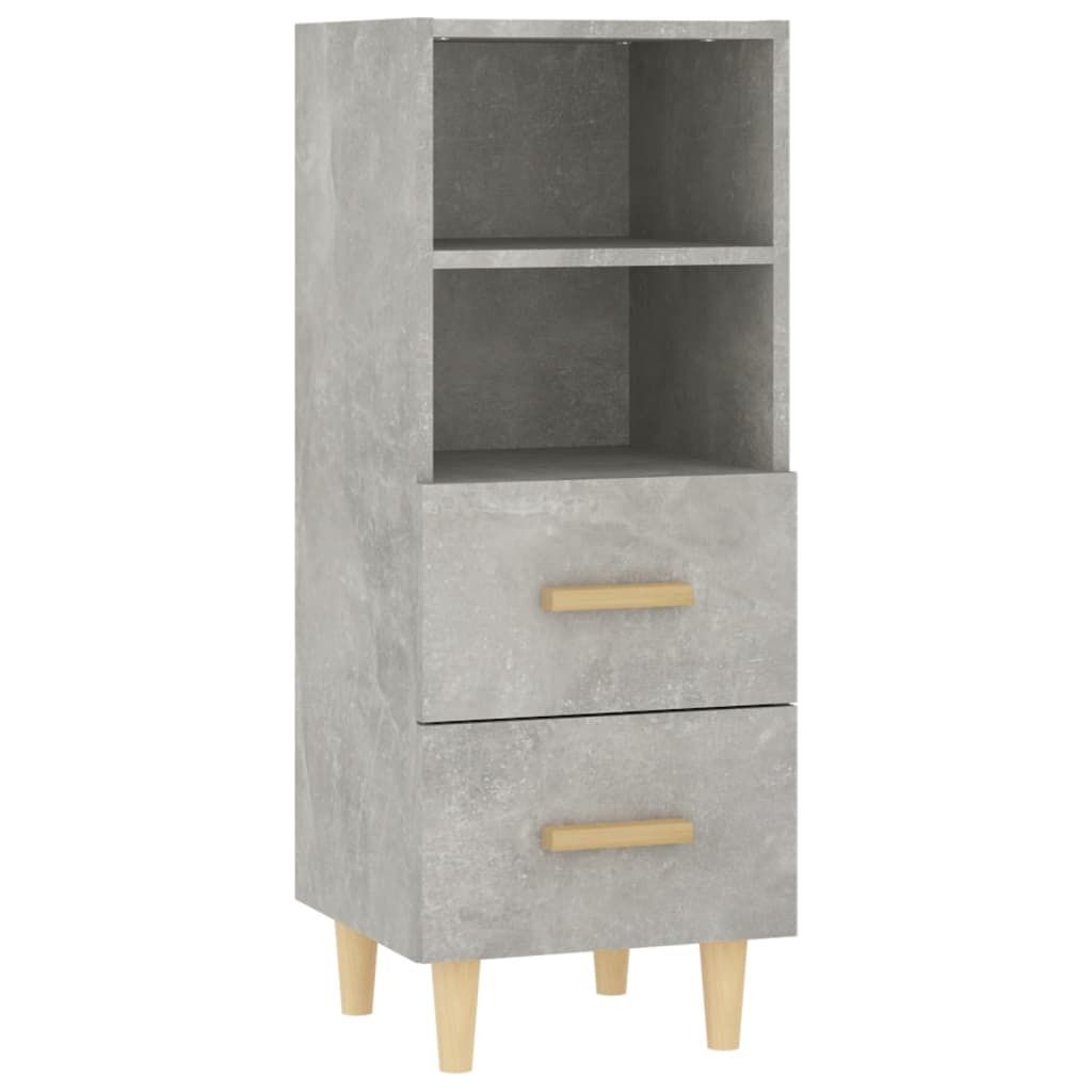 "2026 MODERNE"Sideboard - elegante Design - Mehrzweckschrank - Betongrau 34,5x34x90 cm Holzwerkstoff - Kommoden CC4774651
