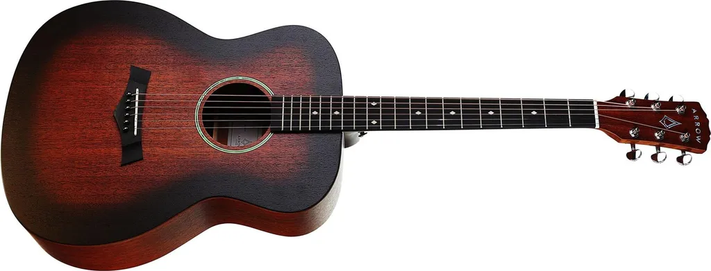 Guitare Arrow Raw Gradient Jumbo avec Table Massive et Design Unique - 2