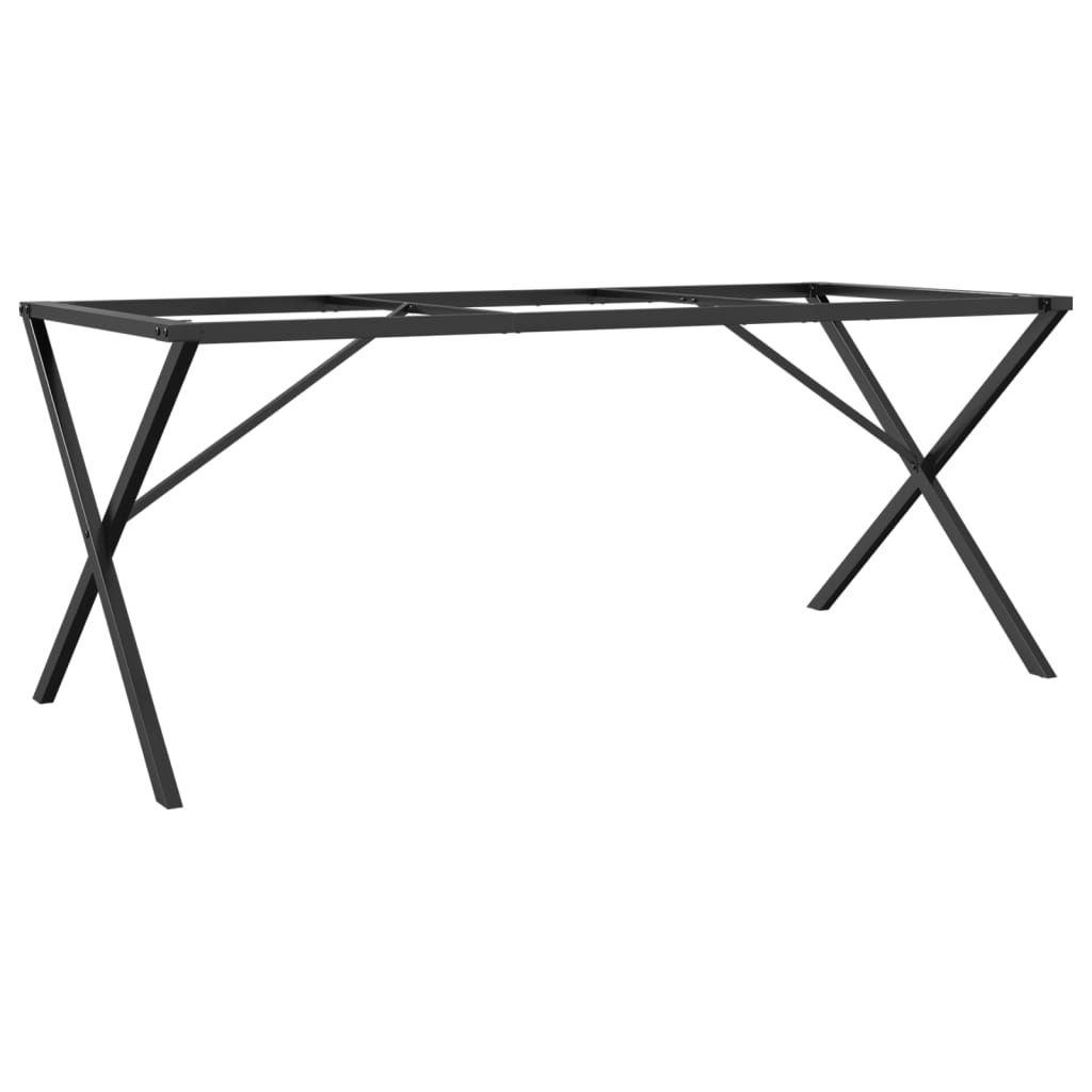 vidaXL Esstisch-Gestell in X-Form 160x80x73 cm Stahl