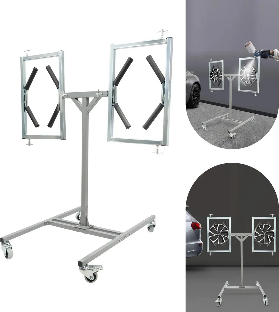 Support Moyeux et Jantes 360° - Peinture Facile sans Problème