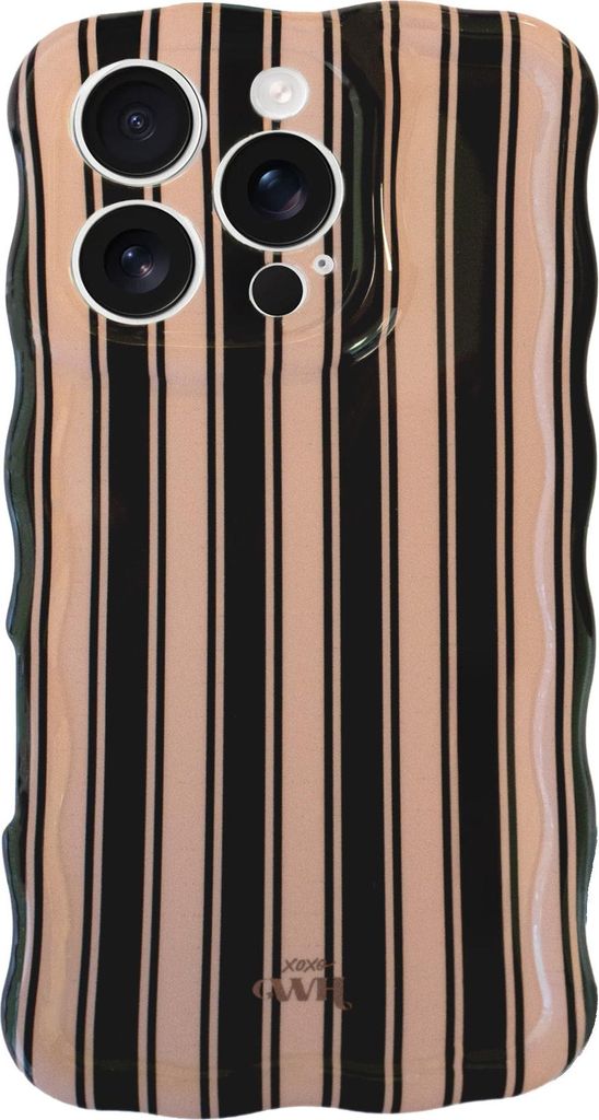 Glossy Wavy Case Cozy Affair (Black) - iPhone 16 Pro Max