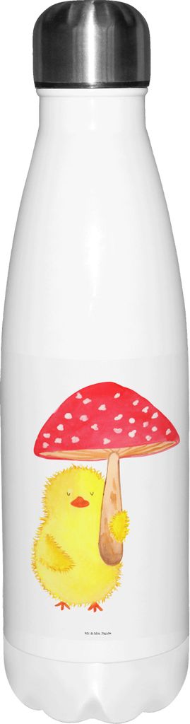 Mr. & Mrs. Panda Trinkgefäß Küken Fliegenpilz - Weiß - Geschenk, Ostergrüße, Ostern, trinkflaschen, thermosflaschen, Thermos, Thermosflasche,...
