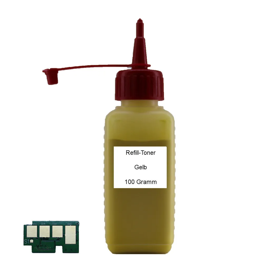 Toner Refill Kit Giallo + Chip per Samsung CLP-680 CLX-6260 CLT-Y506L