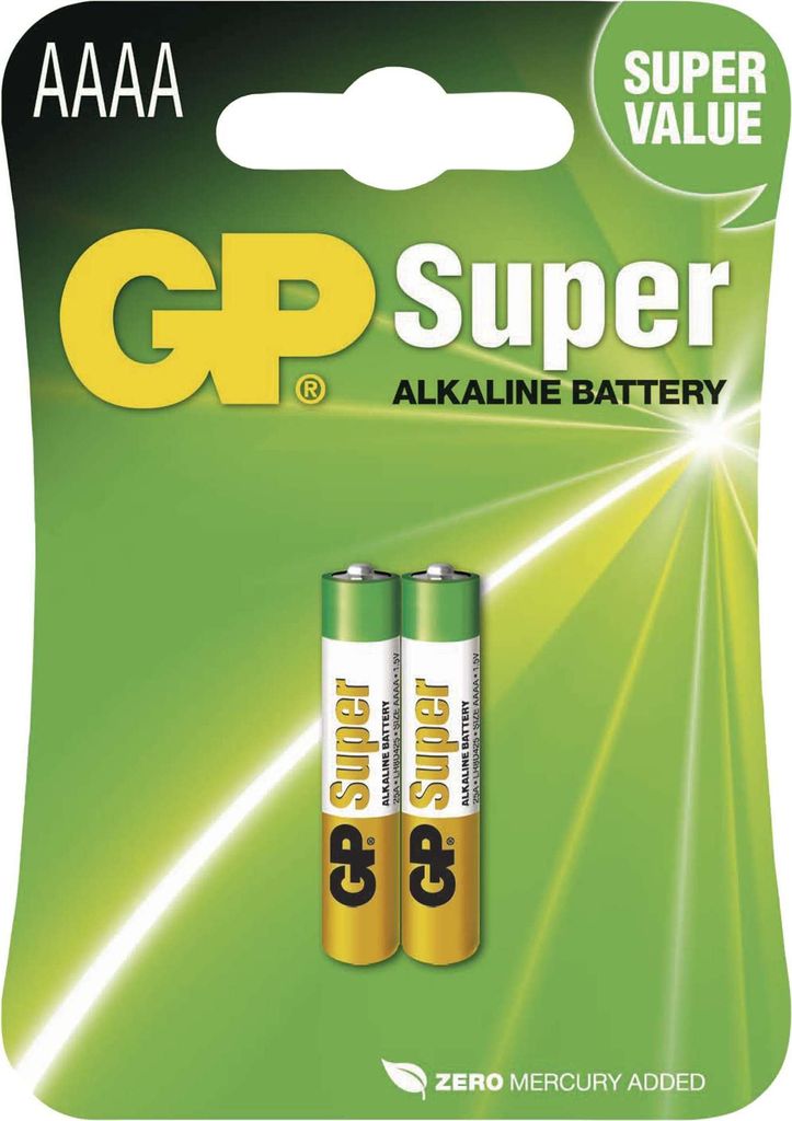 GP Batteries 03025AC2 1x2 GP Super Alkaline AAAA Batterien Immagine del prodotto 