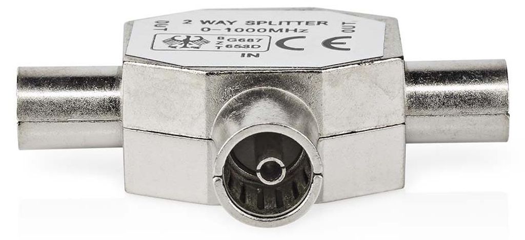 Nedis Satelliten- und Antennenadapter - 2x Coax Stecker - Produktbild 