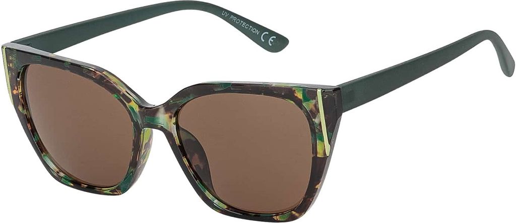 Damen Sonnenbrille Designer UVCE Protection Modern Urlaub Sommer Strand 30476 Grün