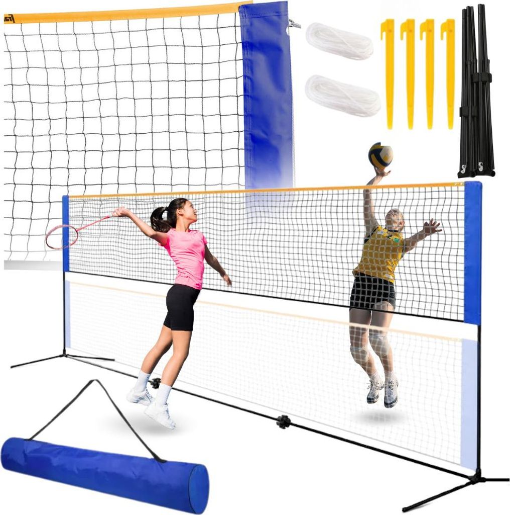 Großes 3-in-1 Netz Volleyball Badminton Tennis sehr hoch Vatertag
