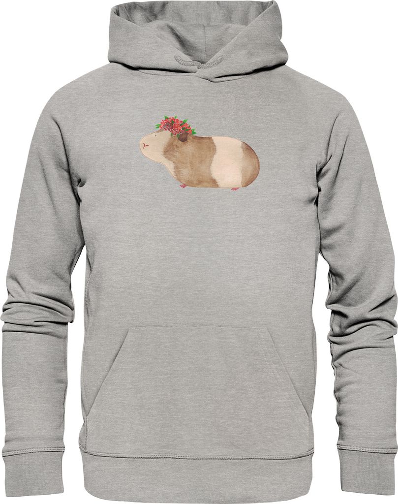 Mr. & Mrs. Panda Nachhaltiger Hoodie Meerschweinchen Weisheit Größe L - Heather Grey - Geschenk, Motivation, Pullover, Lustige Sprüche, Pulli, W...