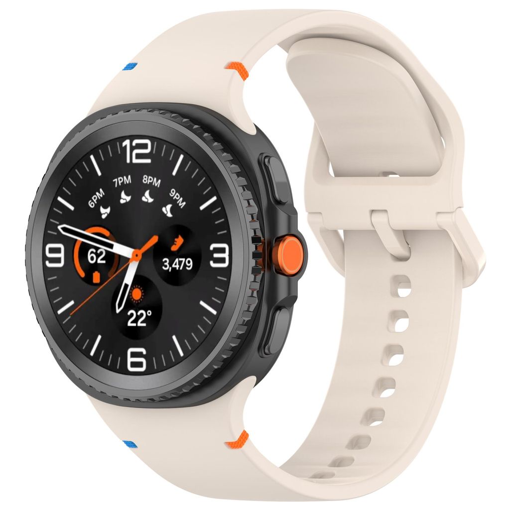 FFO2World Silikon-Sportarmband kompatibel mit Samsung Galaxy Watch 8 / 8 Classic (40/44/46 mm) – Weiches Ersatzband für Alltag & Fitness –Ster...