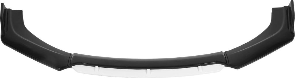 Universal-Frontstoßstangen-Lippenspoiler-Splitter-Kit, aerodynamisches Teil für Auto-Modifikationen (glänzend schwarz weiß)