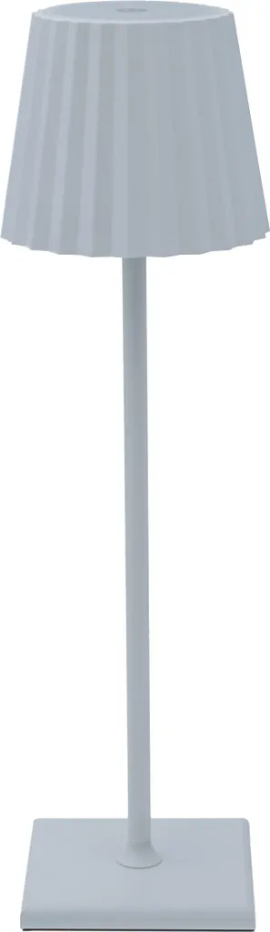 Lampe tactile design blanc Aafke - Finition luxe - H37 cm Ø10 cm