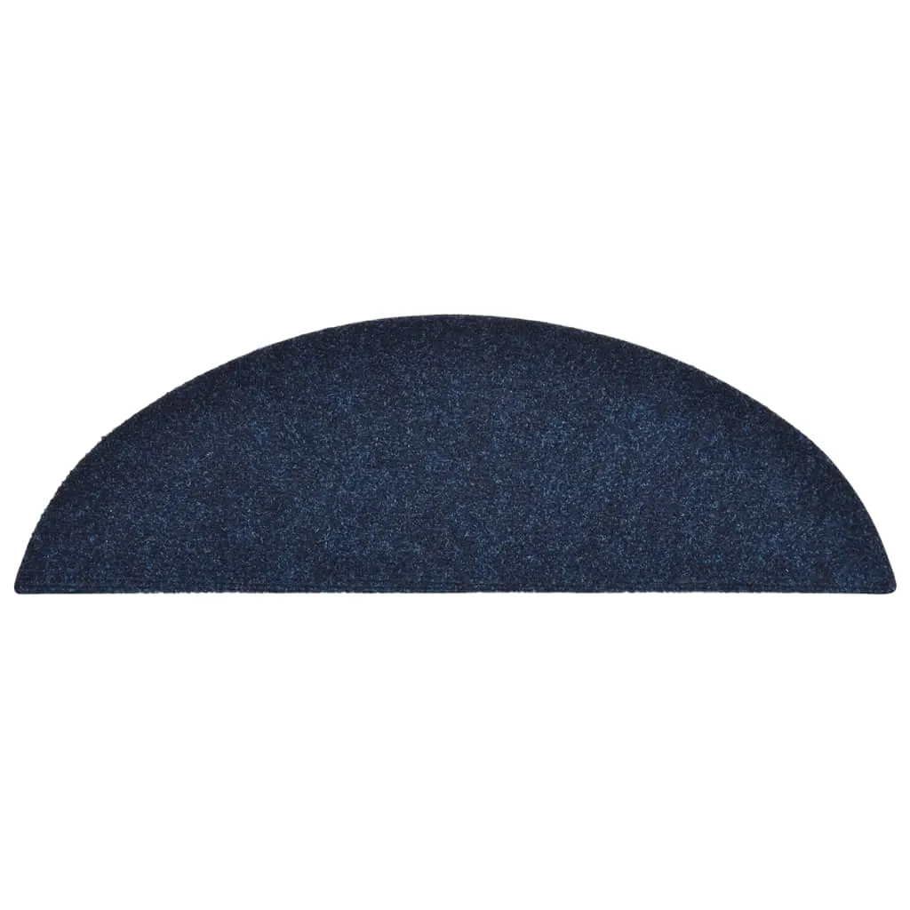 Tapis de marche antidérapant 56x17x3 cm bleu marine lot de 5 pièces pro - 5