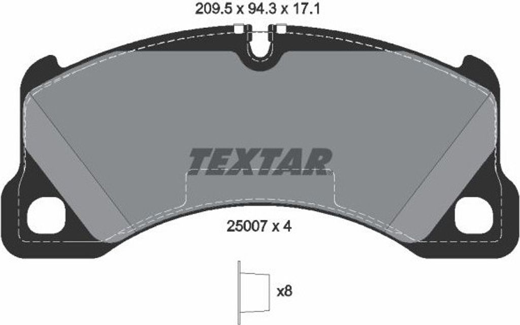 Textar Bremsbeläge vorne für Porsche Cayenne Macan Panamera VW Touareg 2,0-4,8