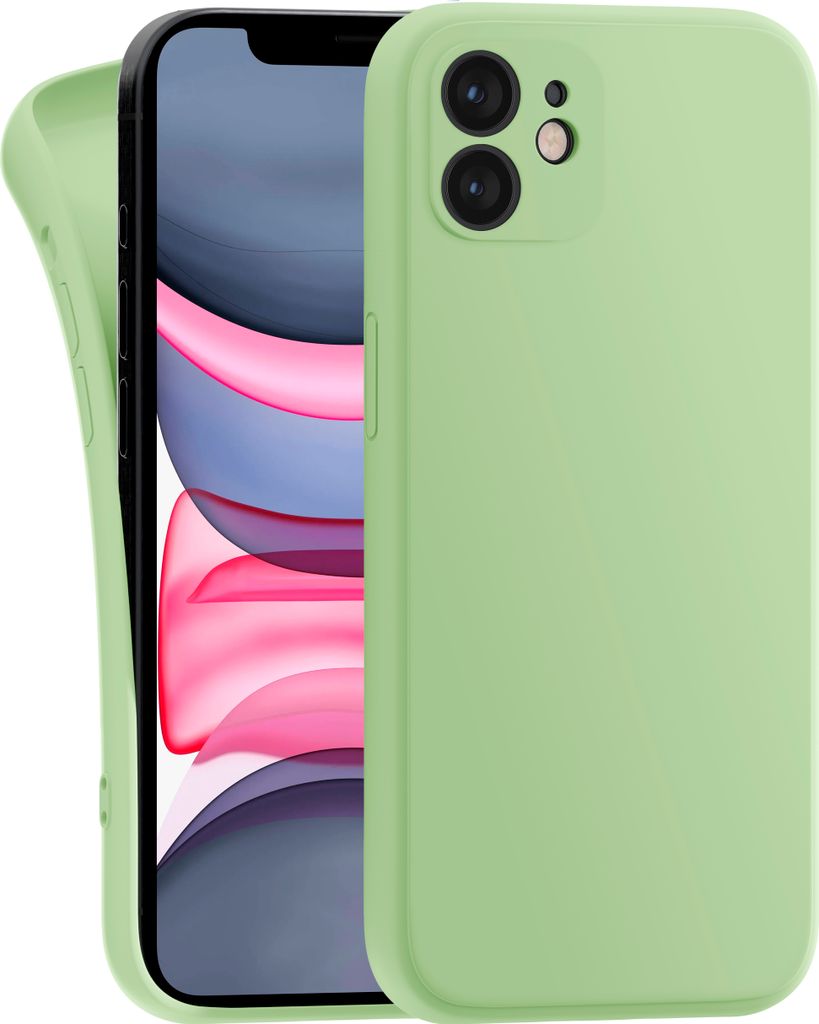 Hülle für Apple iPhone 11 - Handyhülle mit Kameraschutz Cover aus Silikon in Grün