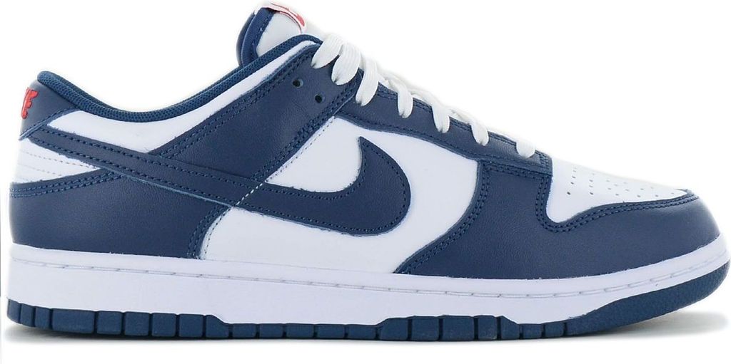 Nike Dunk Low Retro - Herren Sneakers Schuhe Leder Blau-Weiß DD1391-400 , EU 40.5 US 7.5