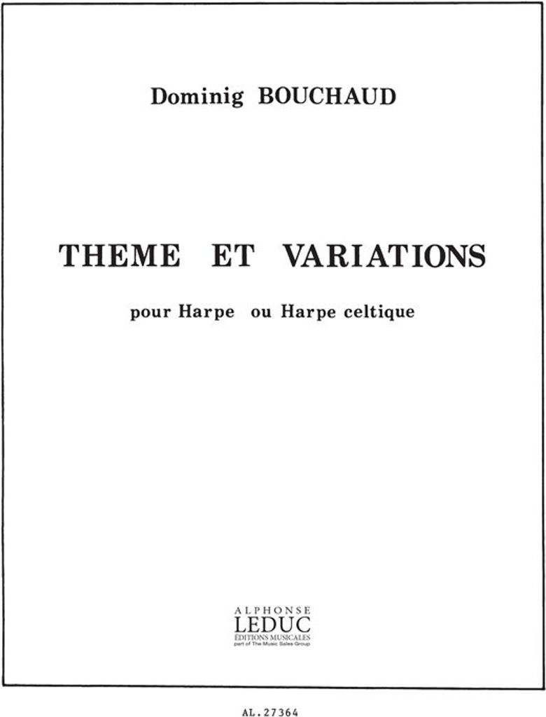 Thème et variations pour harpe (harpe celtique)