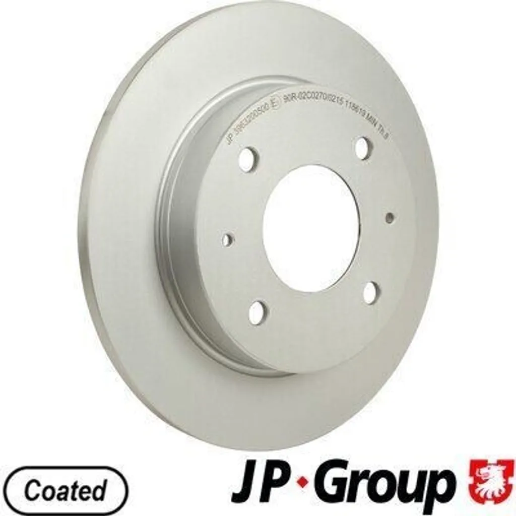 Disque de Frein JP GROUP Haute Résistance - OE 4605A076 - Smart Forfour