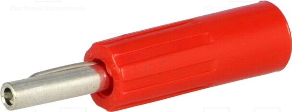 1x Stecker 50VDC isoliert(nein) 16A rot 4mm Bananen 5,5mm2 583-0500 Bananenstecke