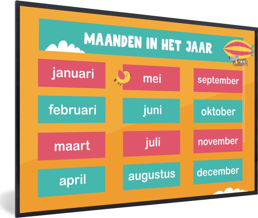 MuchoWow® MuchoWow® Gerahmtes Poster Kindergarten - Bildung Produktbild 