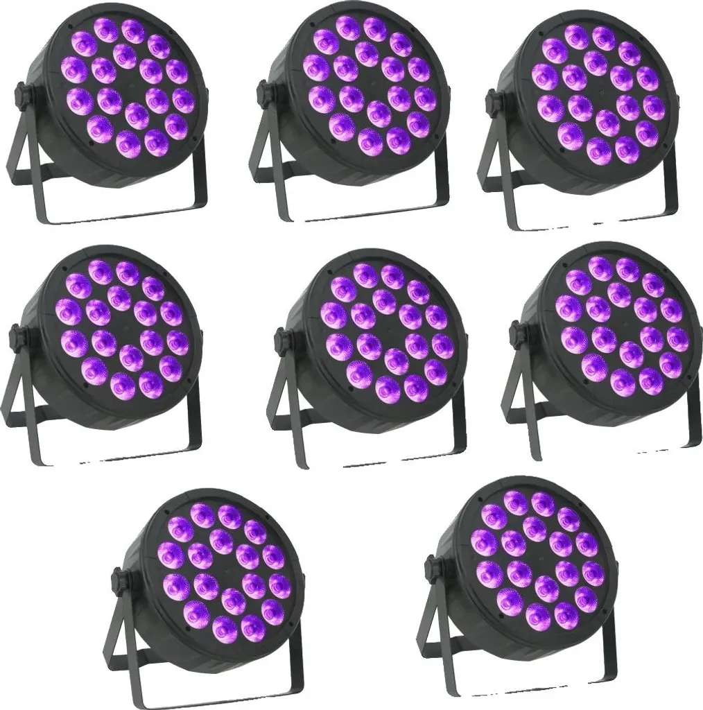 Jeu de Lumière Scène 14 LED RGBW - Projecteur PAR 100W DMX512 Noir
