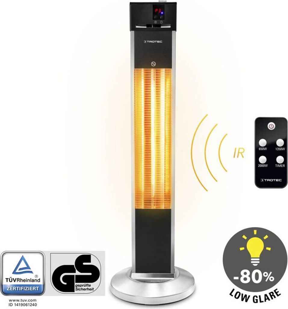 TROTEC Terrassen-Heizstrahler IRS 2000 E | Infrarotheizer | Produktbild 1