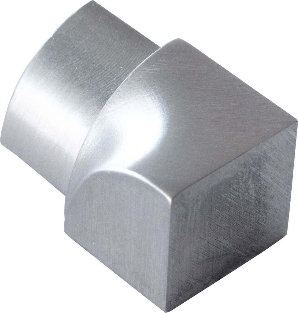 Dalsys Inneneck für Fliesenschiene Viertelkreisprofil Edelstahl Gebürstet 12,5mm, Fliesenprofil