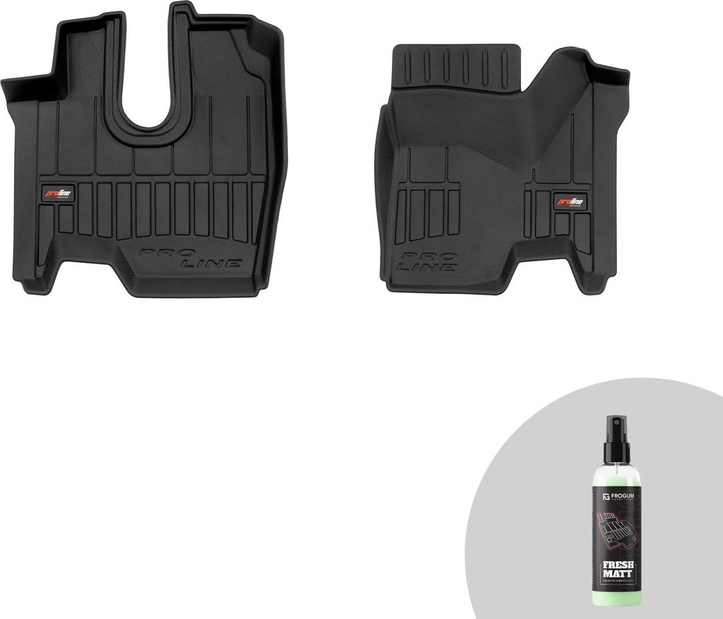 FROGUM ProLine 3D Gummimatten Exklusiven Auto Fußmatten Autofussmatten für Mercedes Atego 1 1995-2005