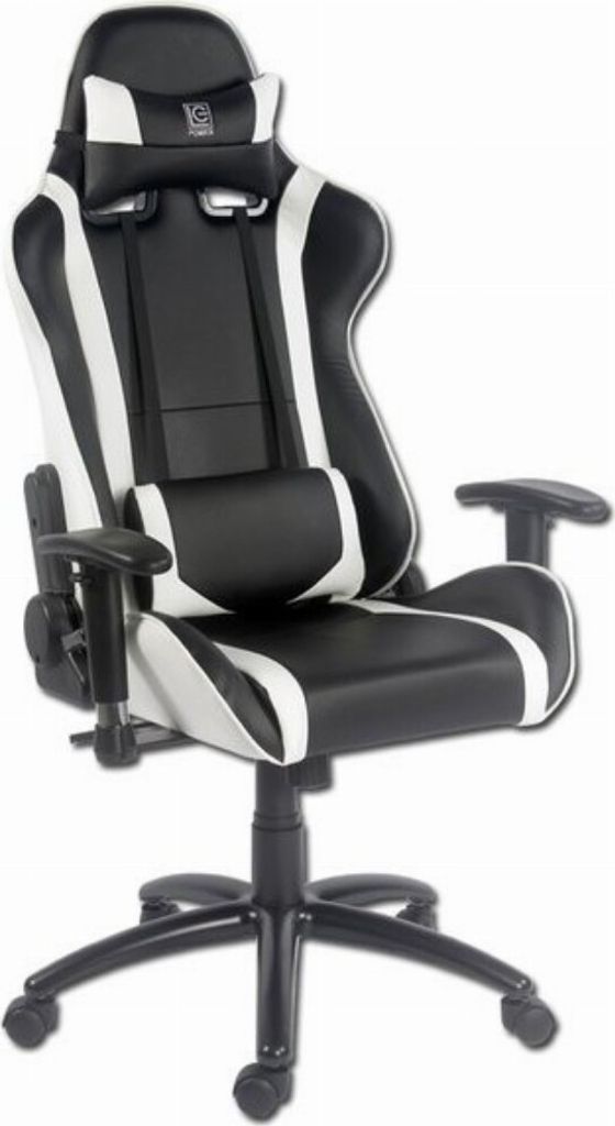 LC Power LC-GC-2 Ergonomischer Gaming-Stuhl mit abnehmbaren Kopf- und Lendenkissen
