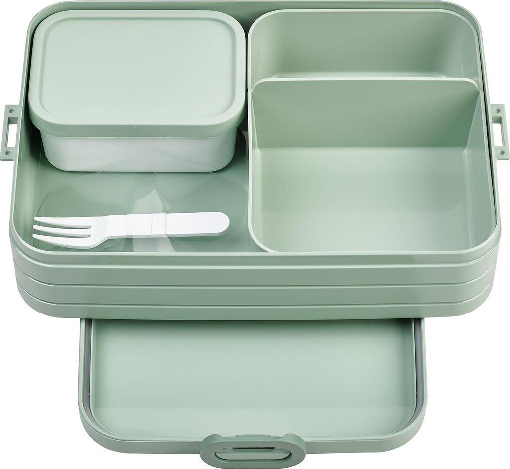 Mepal - Bento Brotdose Large TAB - Brotdose mit Bento Box - Für 2 Sandwiches oder 4 Brotscheiben - Lunchbox für kleine Snacks & Reste - Brotdose ...