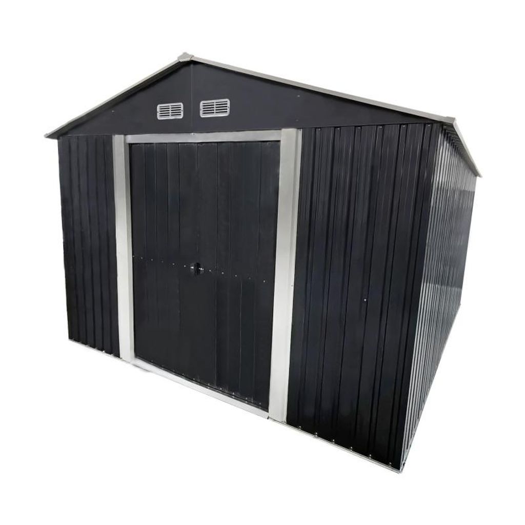 4iQ Stabiler Stahl Geräteschuppen 303x300x215 cm – 9 m² Produktbild 
