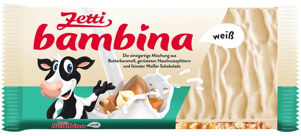 Zetti bambina weiß Tafel 100g Produktbild 
