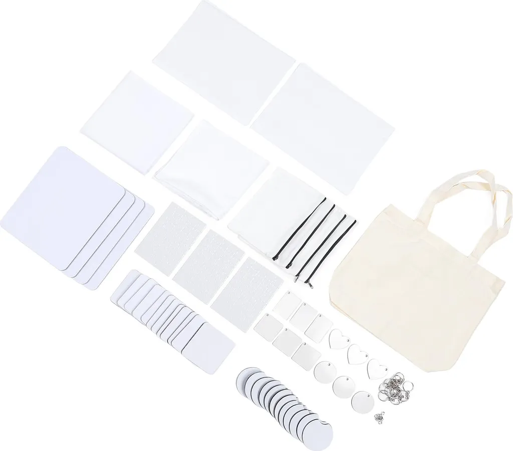 Kit Transfert Sublimation Blanc 77 Pièces Haute Précision pour Design