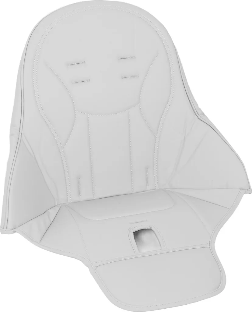 Coussin pour chaise haute en cuir PU gris clair imperméable et doux