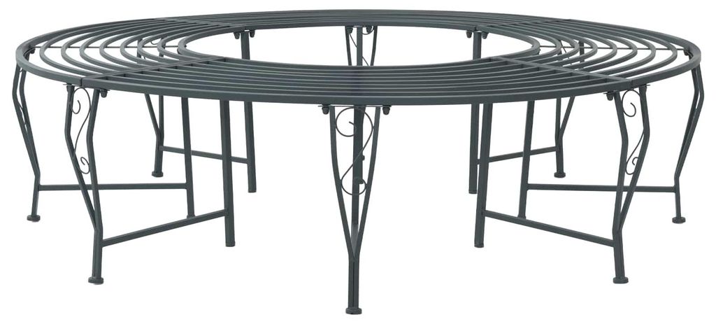 vidaXL Lavica v tvare stromu, 8-miestna, Ø 160 x 44 cm, Obrázok produktu 
