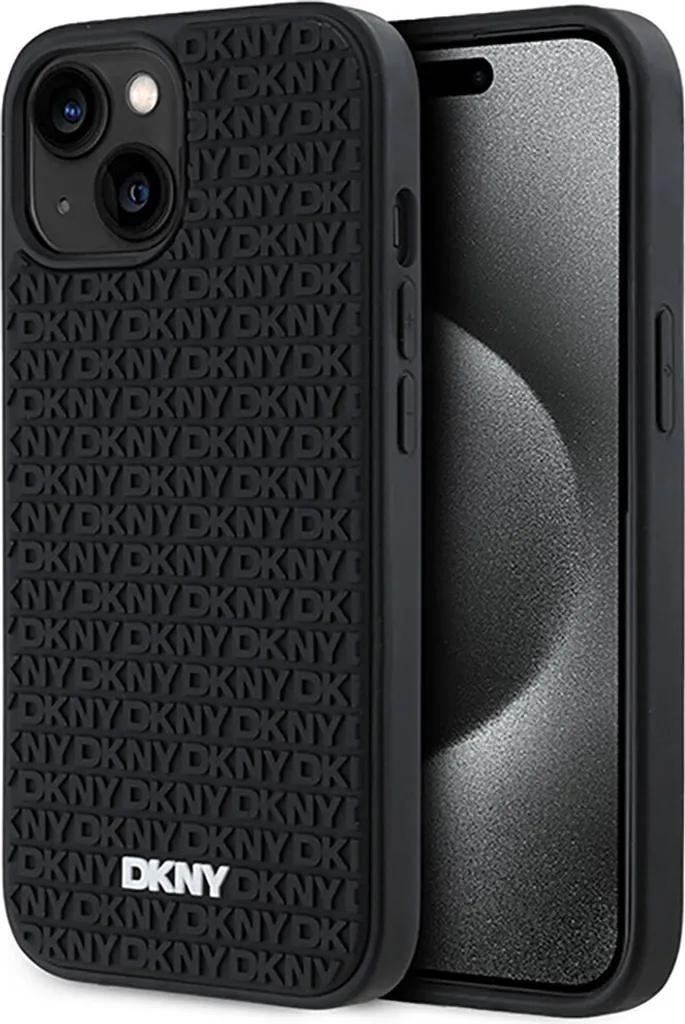 Custodia DKNY iPhone 15/14/13 6.1 Nero 3D Rubber - DKHCP15S3DRPWK