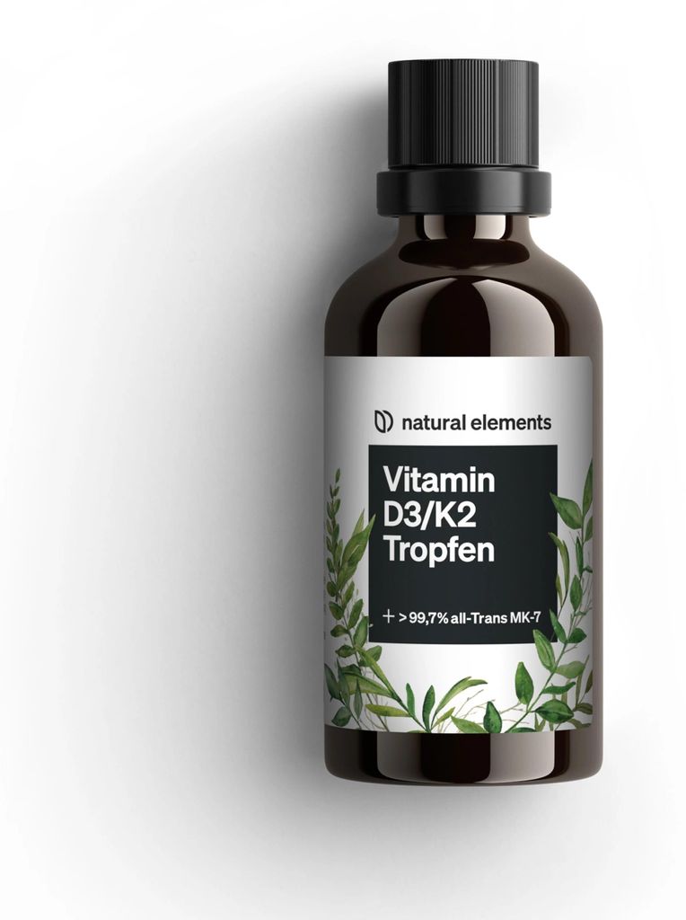 Vitamin D3/K2 Tropfen - 50 ml_für 12 Monate Produktbild 