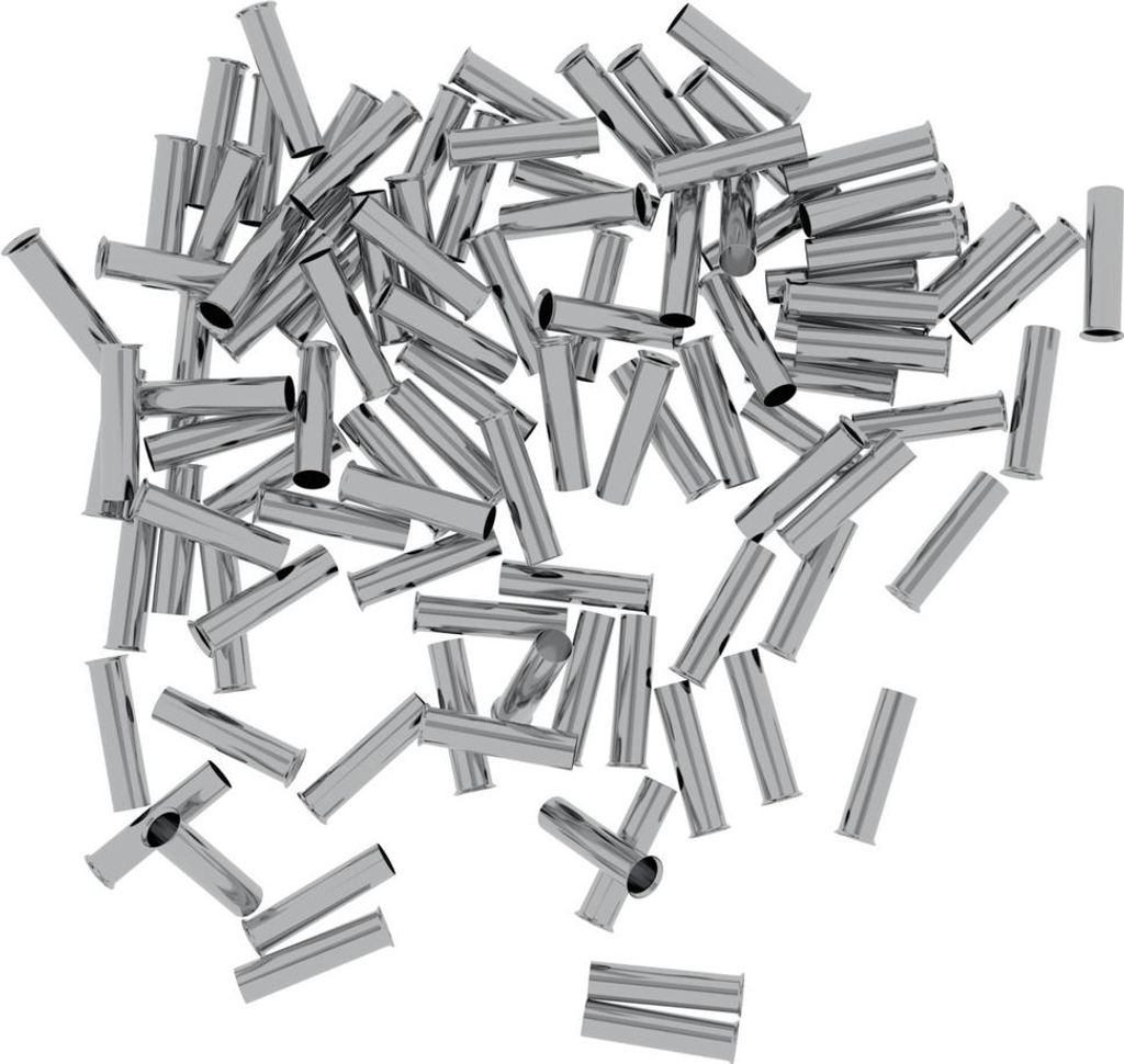 100 Stück 4/12 Aderendhülsen unisoliert 4mm²/12mm EN4012 Elpromet 0439