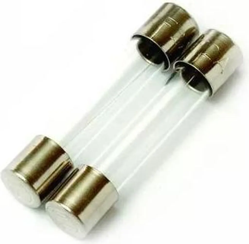 Protection électrique 630mA 6,3x32 mm fusibles en verre pour boîtier