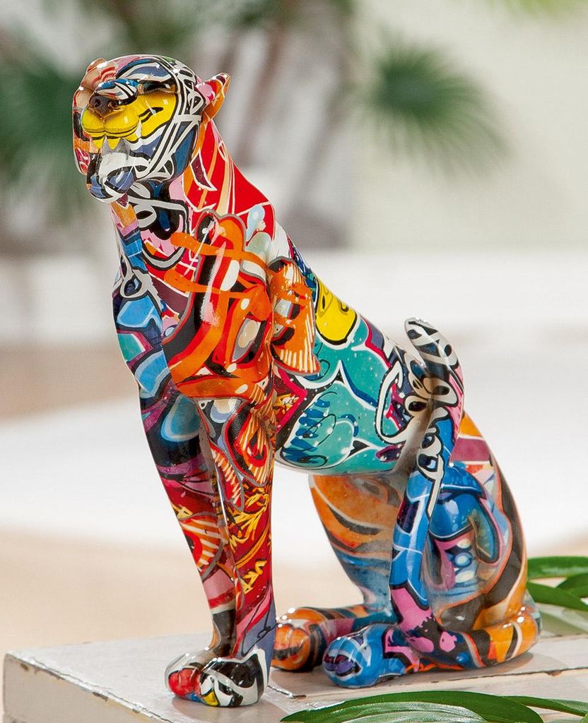 Gilde Figur, gepard, "pouličné umenie", grafity, umelá Obrázok produktu 
