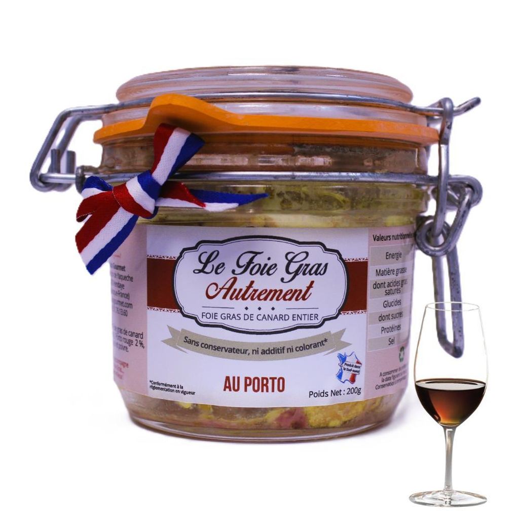 Foie Gras Entier von Ente mit Porto 400 g – Fein aromatisiertes gastronomisches Rezept – Relais Gourmet