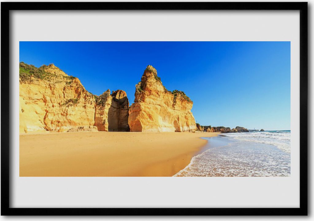 Bild 100x70 MDF-Rahmen Wandkunst Ocean Beach Landschaft