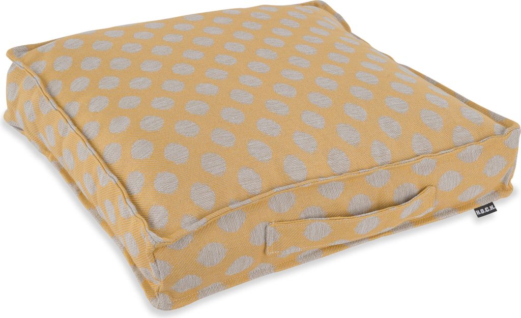 H.O.C.K. Banno dots Outdoor Matratzenkissen Punkte 50x50x10cm gelb nanu