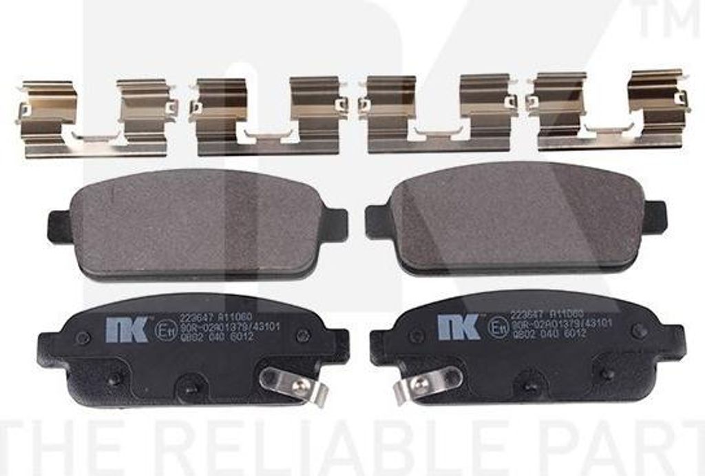 NK Bremsbeläge Bremsklötze HINTEN 223647