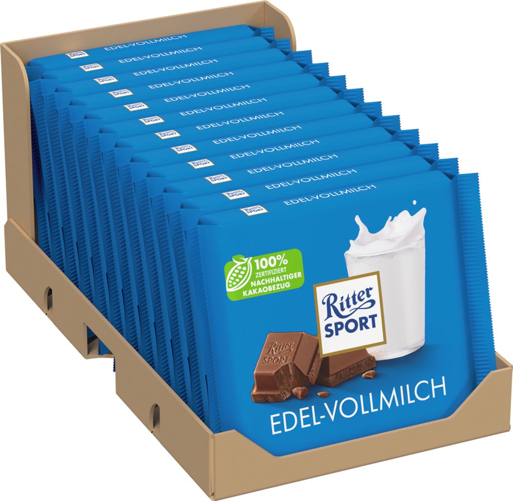 Ritter Sport Edel-Vollmilch 12 x 100g