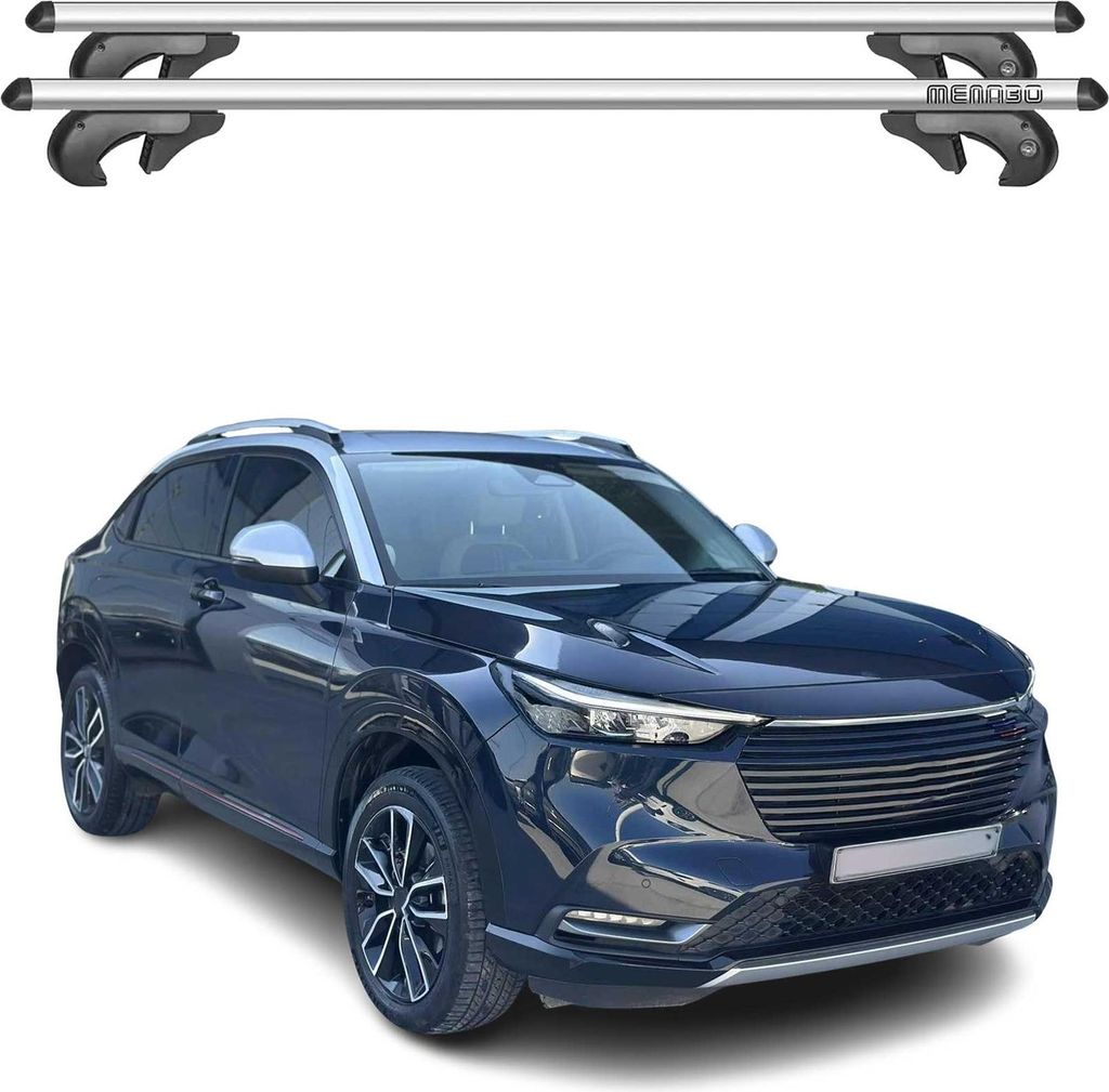 Menabo Dachträger Grundtäger für Honda HR-V 2021-2025 90kg Alu Silber 2 tlg