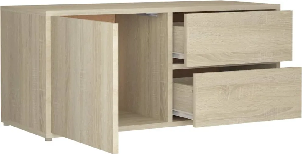 SYFAX™ Mobile Porta TV Rovere Sonoma 80x34x36 cm Legno Multistrato - 5