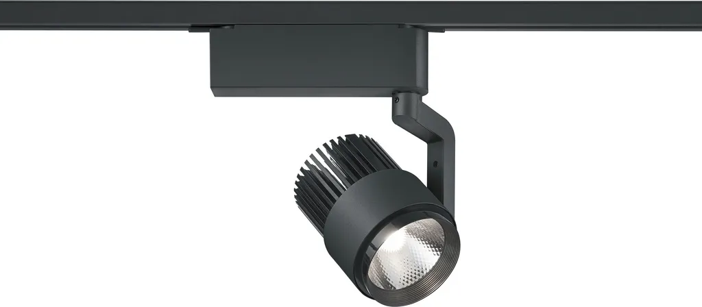 Faretto TRIO DUOLINE Nero Opaco: Illuminazione a Binario 2-Fasi Professionale