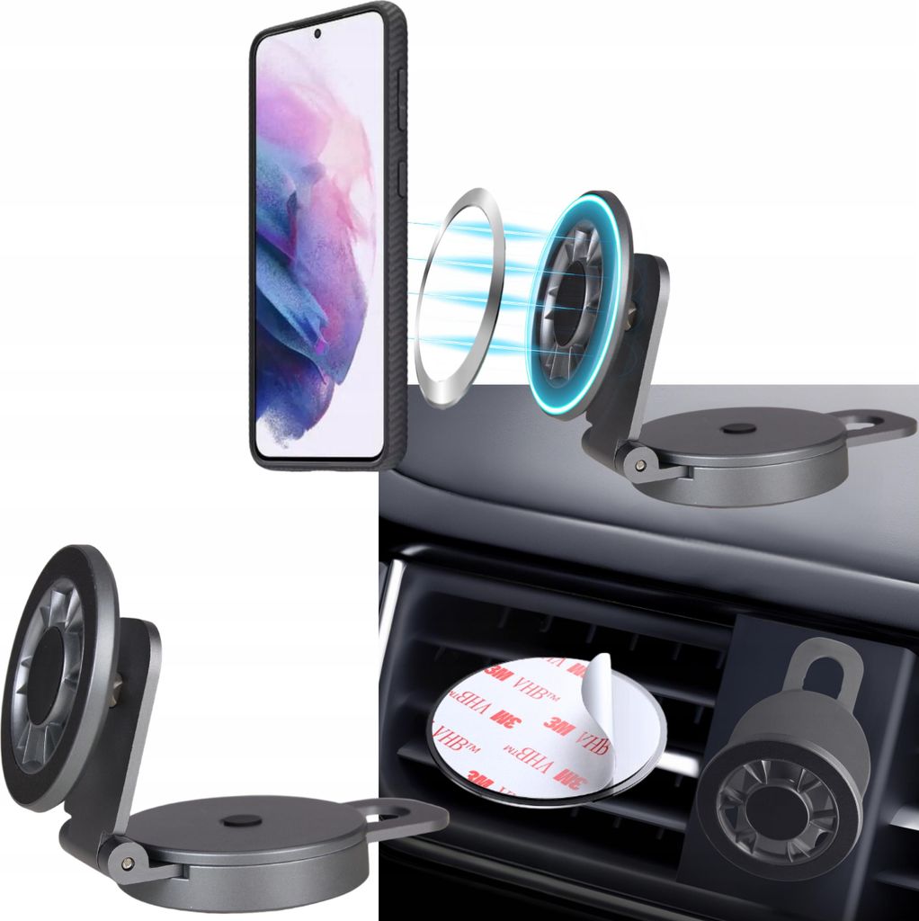 Magnetische Autotelefonhalterung für Armaturenbrett, Windschutzscheibe, 3M-Klebeband