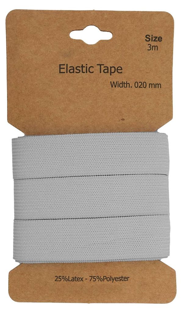 Gummiband 3 m x 20 mm elastisches Band Wäscheband Nähzubehör